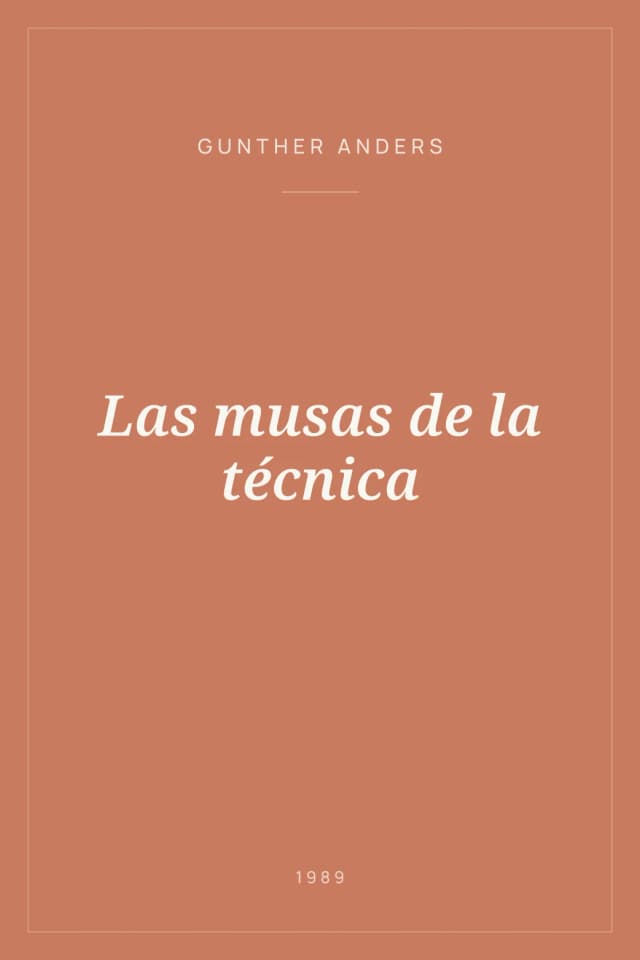 Portada de Las musas de la técnica