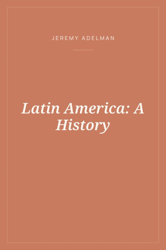 Portada de Latin America: A History