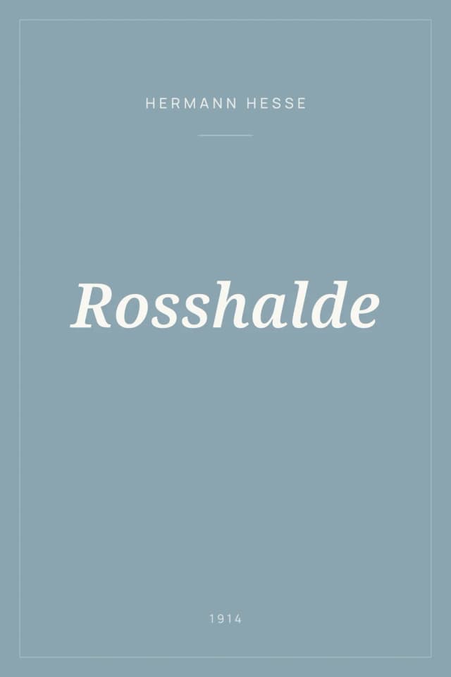Portada de Rosshalde