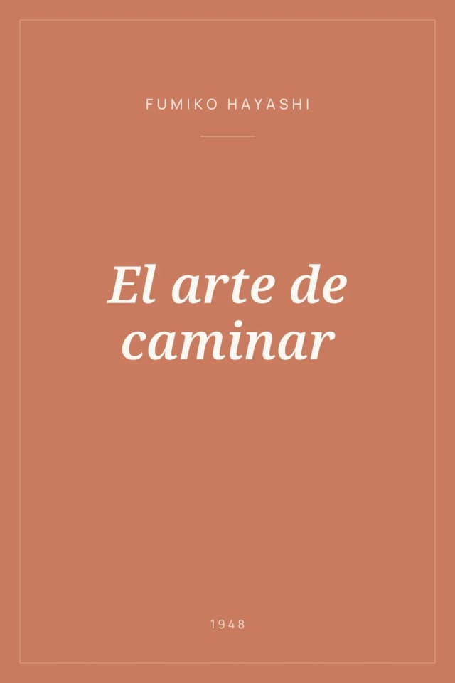 Portada de El arte de caminar