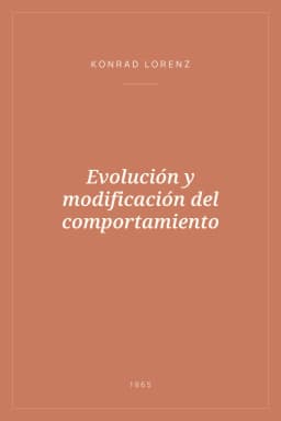 Portada de Evolución y modificación del comportamiento