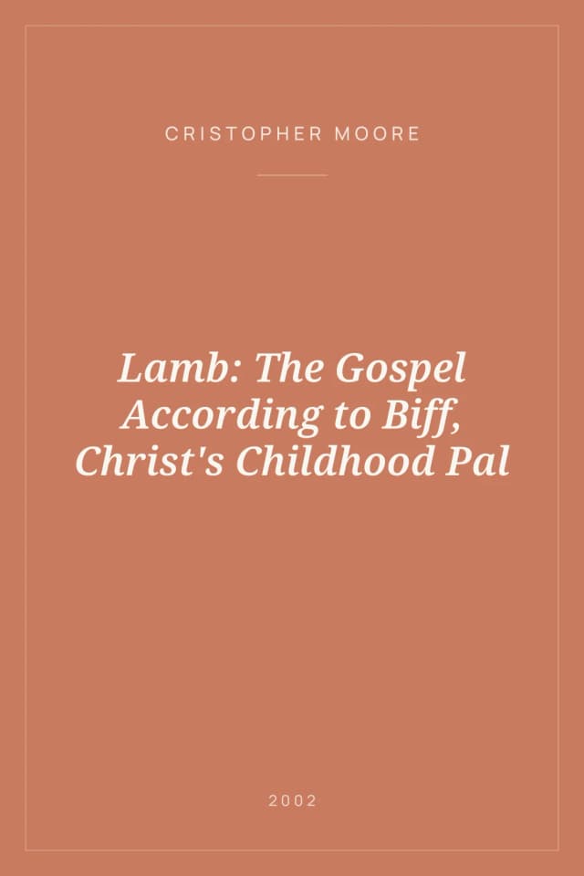 Portada de Lamb: The Gospel According to Biff, Christ's Childhood Pal