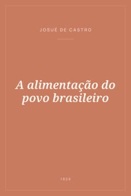 Portada de A alimentação do povo brasileiro