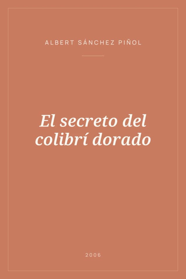 Portada de El secreto del colibrí dorado