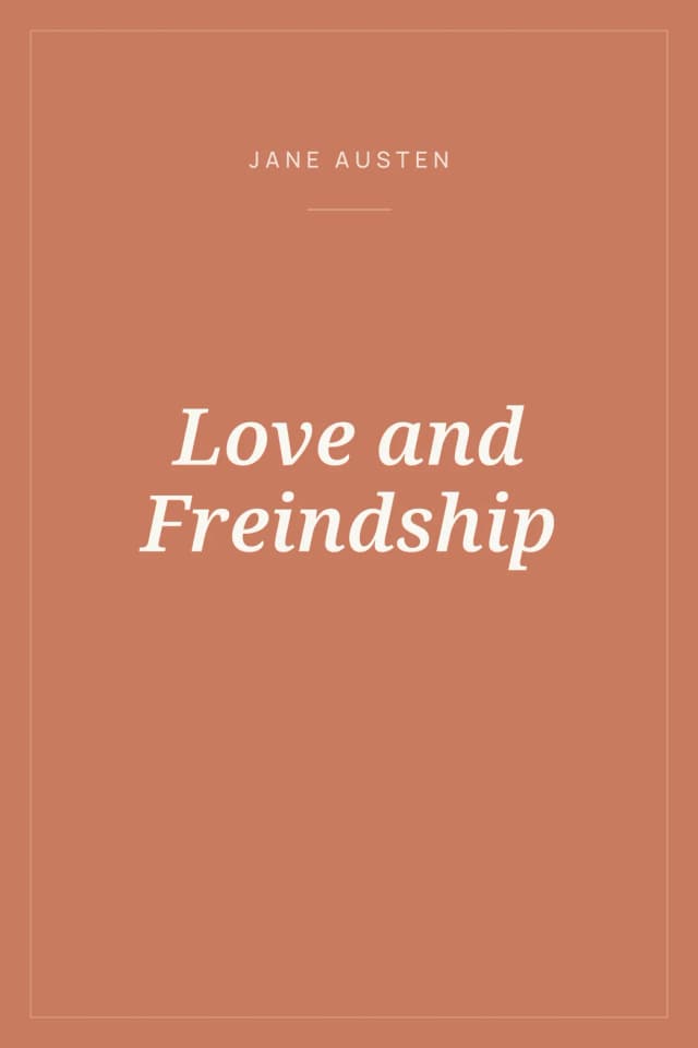 Portada de Love and Freindship