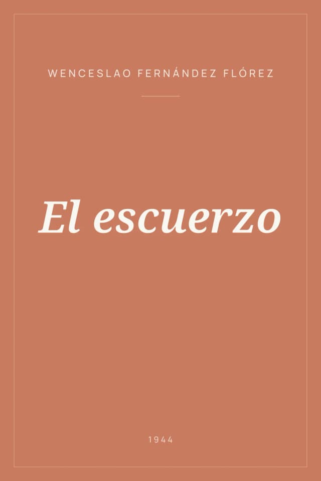 Portada de El escuerzo