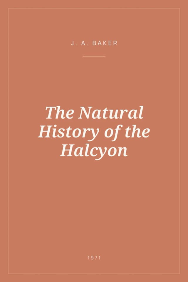 Portada de The Natural History of the Halcyon