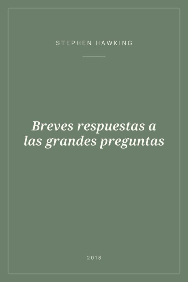 Portada de Breves respuestas a las grandes preguntas