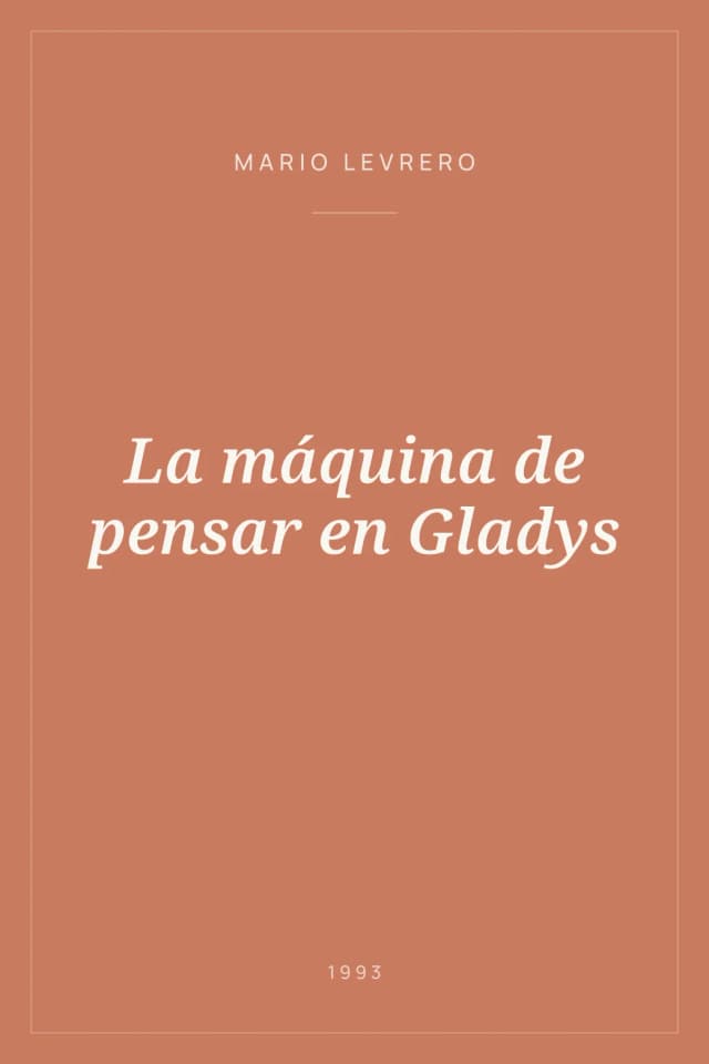 Portada de La máquina de pensar en Gladys