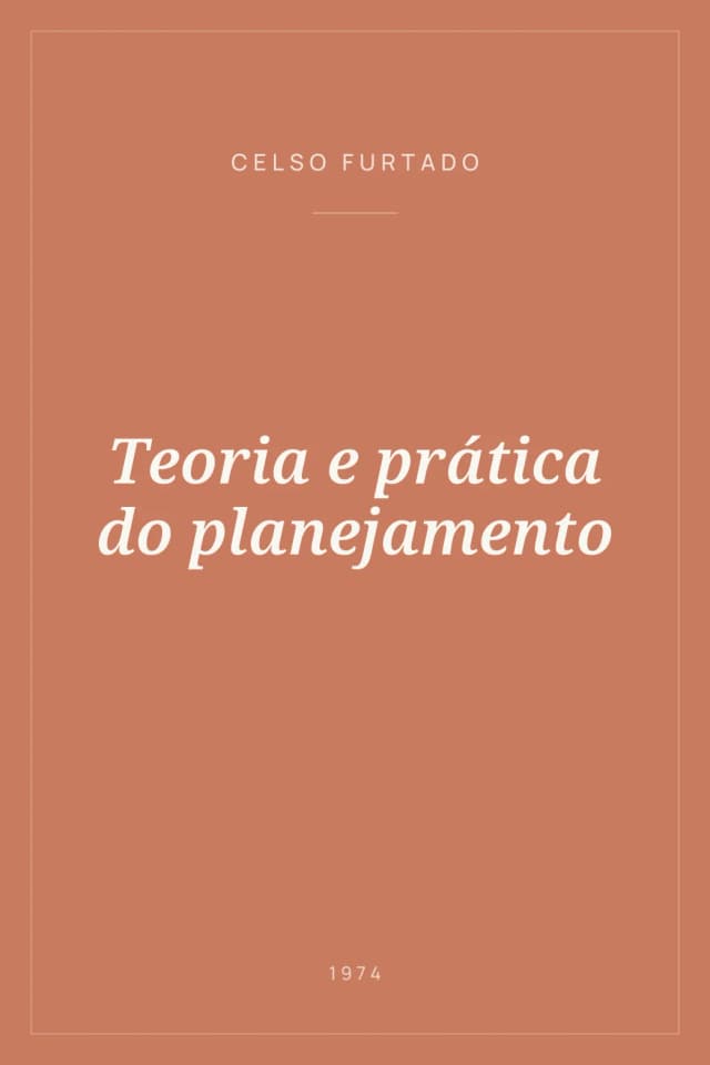 Portada de Teoria e prática do planejamento