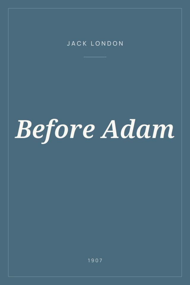 Portada de Before Adam