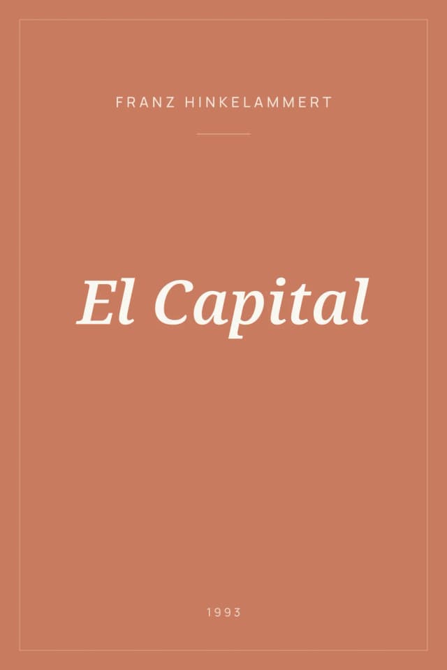 Portada de El Capital