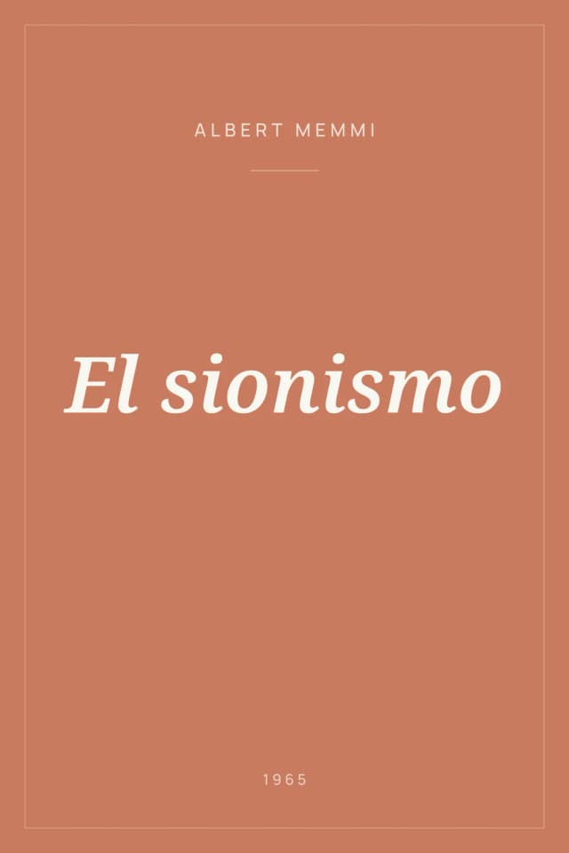 Portada de El sionismo