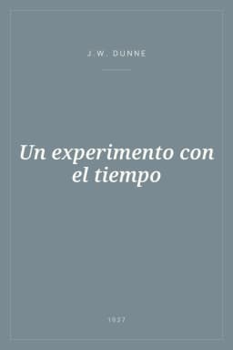 Portada de Un experimento con el tiempo