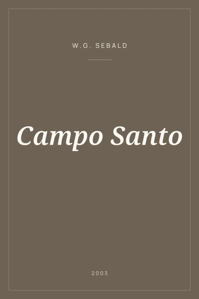 Portada de Campo Santo