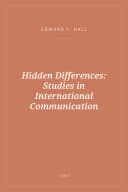 Portada de Hidden Differences: Studies in International Communication