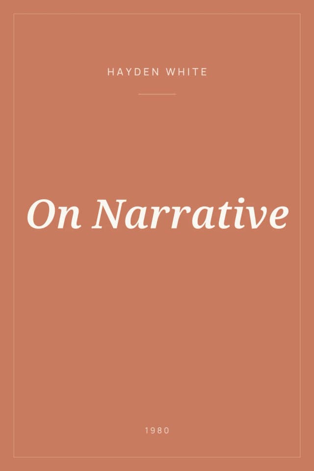 Portada de On Narrative