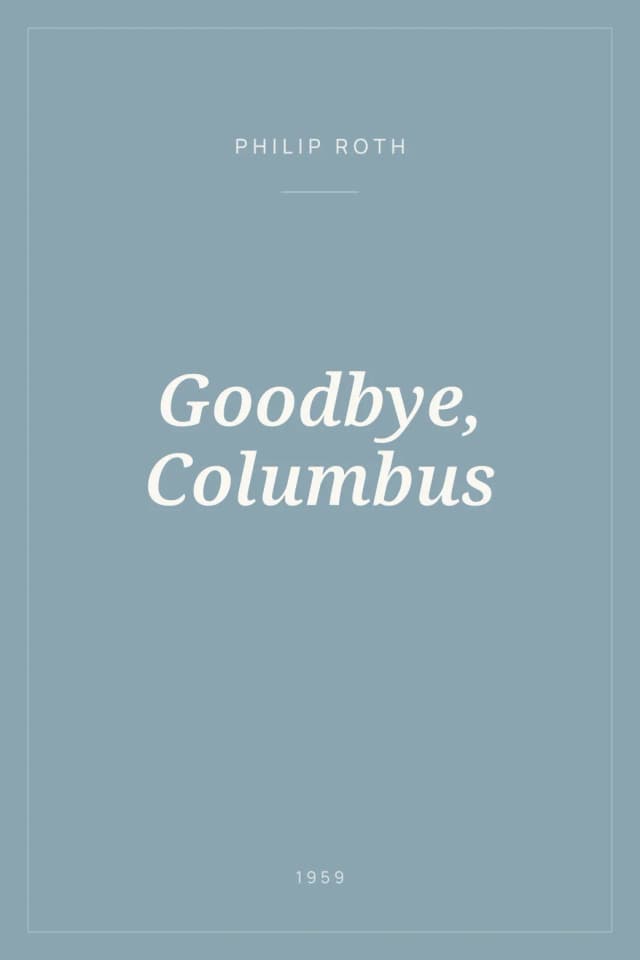 Portada de Goodbye, Columbus