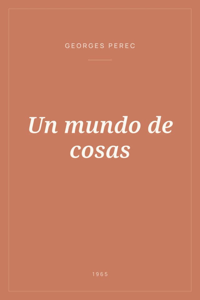 Portada de Un mundo de cosas