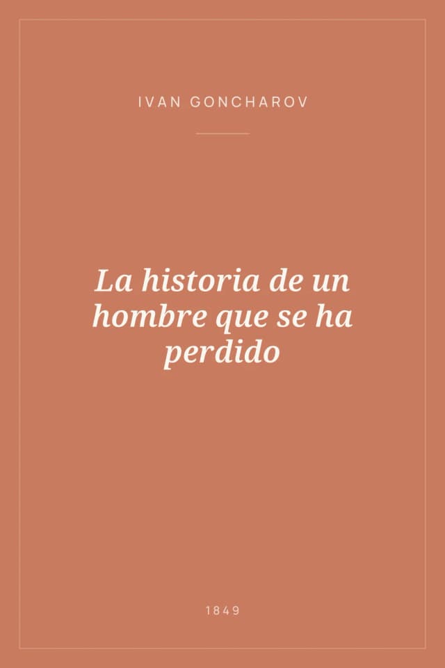 Portada de La historia de un hombre que se ha perdido