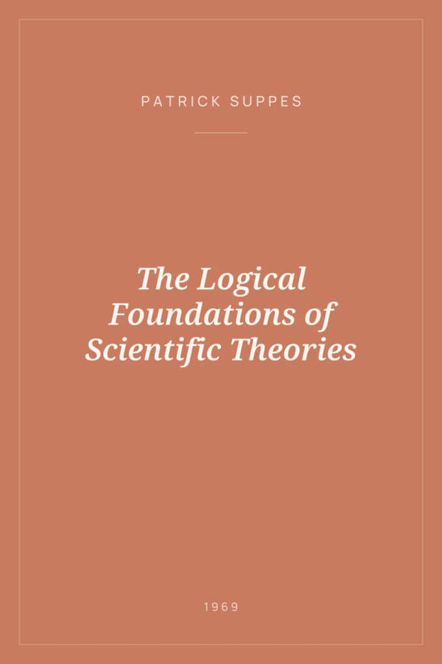 Portada de The Logical Foundations of Scientific Theories