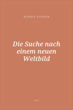 Portada de Die Suche nach einem neuen Weltbild