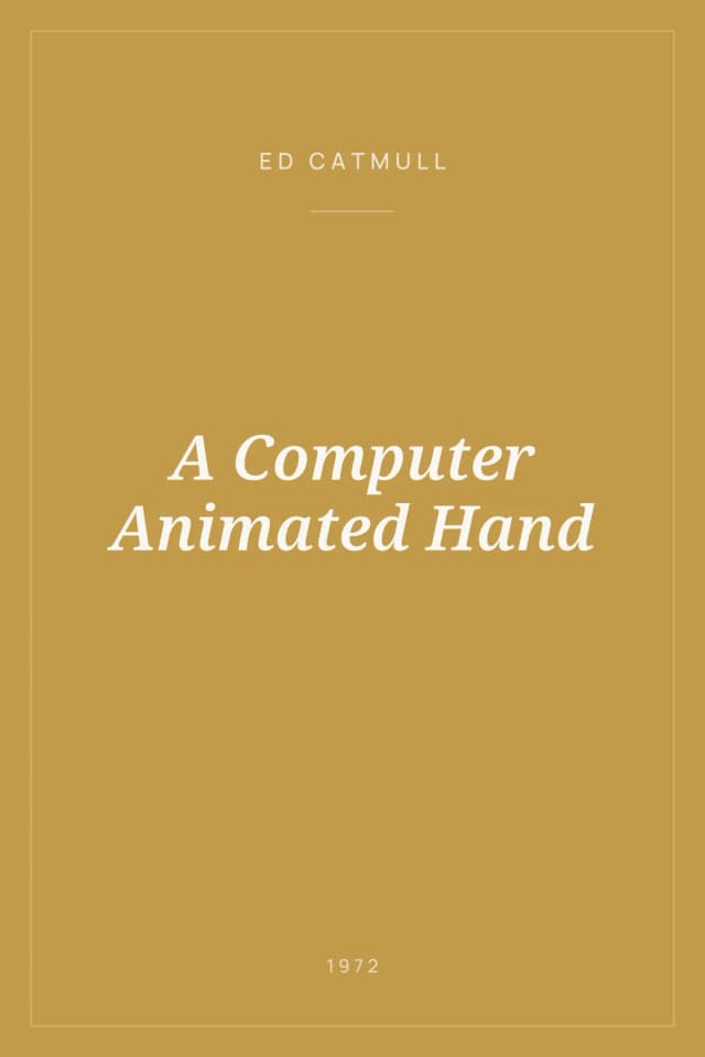 Portada de A Computer Animated Hand
