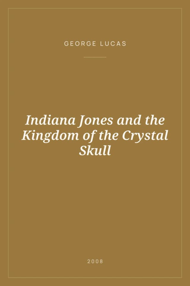 Portada de Indiana Jones and the Kingdom of the Crystal Skull
