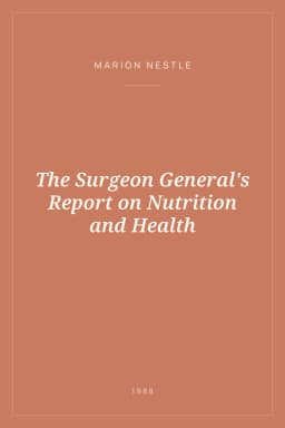 Portada de The Surgeon General's Report on Nutrition and Health
