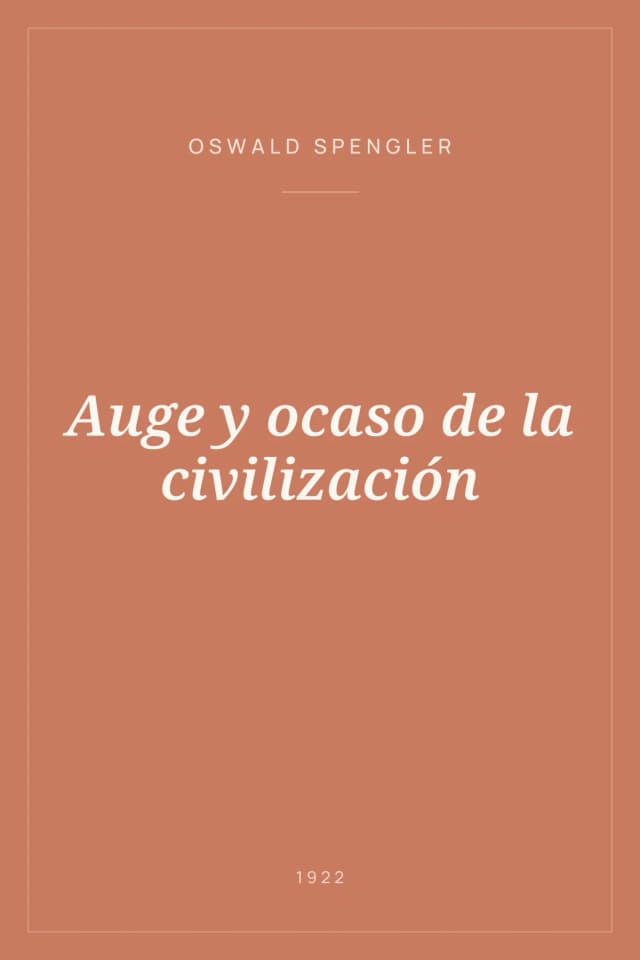 Portada de Auge y ocaso de la civilización