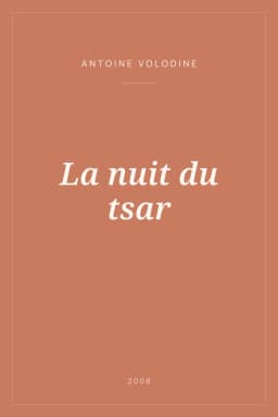 Portada de La nuit du tsar