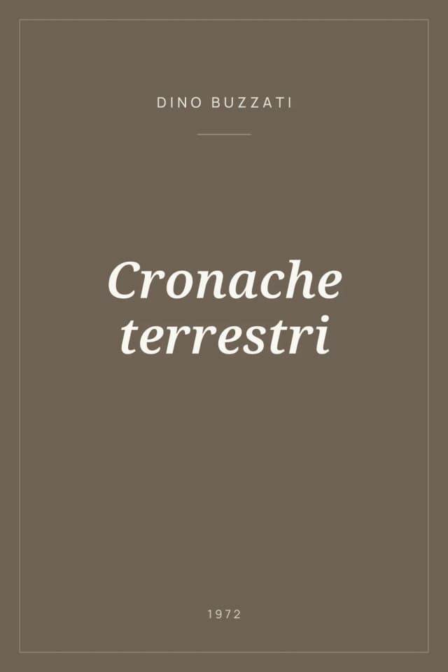 Portada de Cronache terrestri