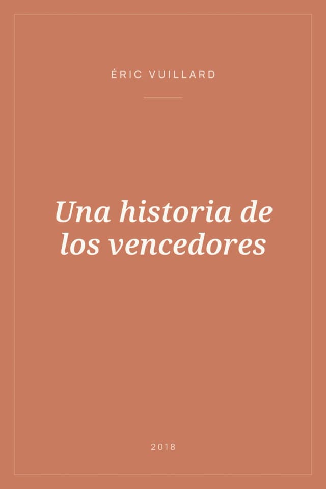 Portada de Una historia de los vencedores