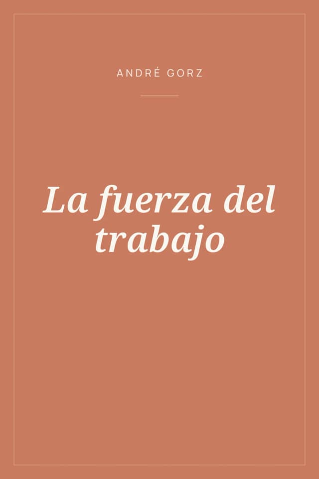 Portada de La fuerza del trabajo