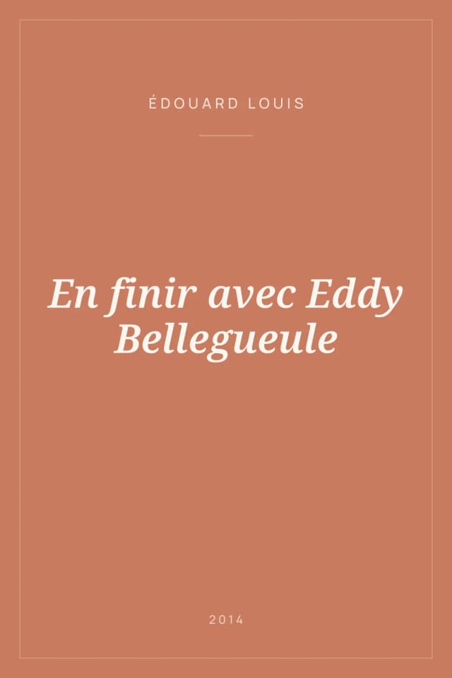 Portada de En finir avec Eddy Bellegueule