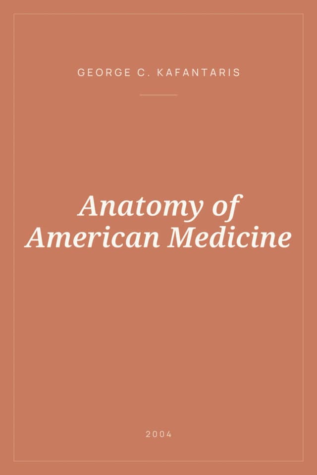 Portada de Anatomy of American Medicine