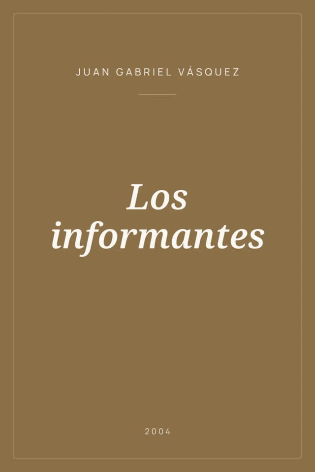 Portada de Los informantes