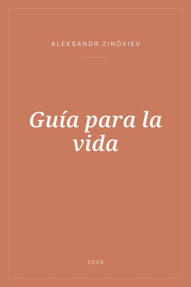 Portada de Guía para la vida
