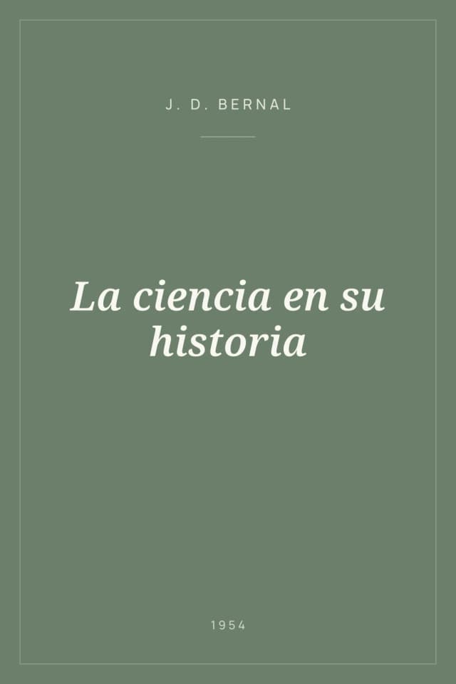 Portada de La ciencia en su historia