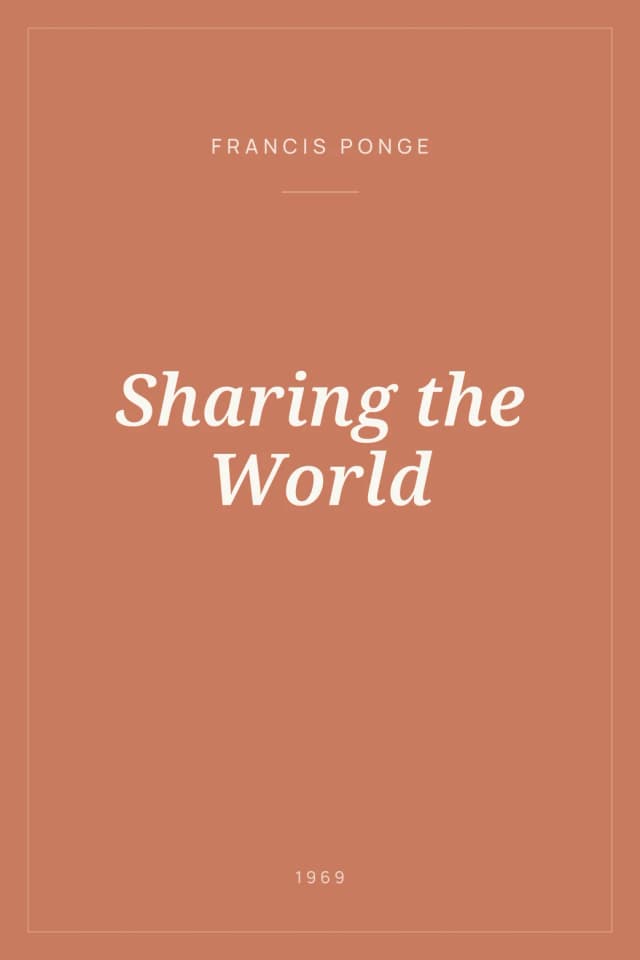 Portada de Sharing the World