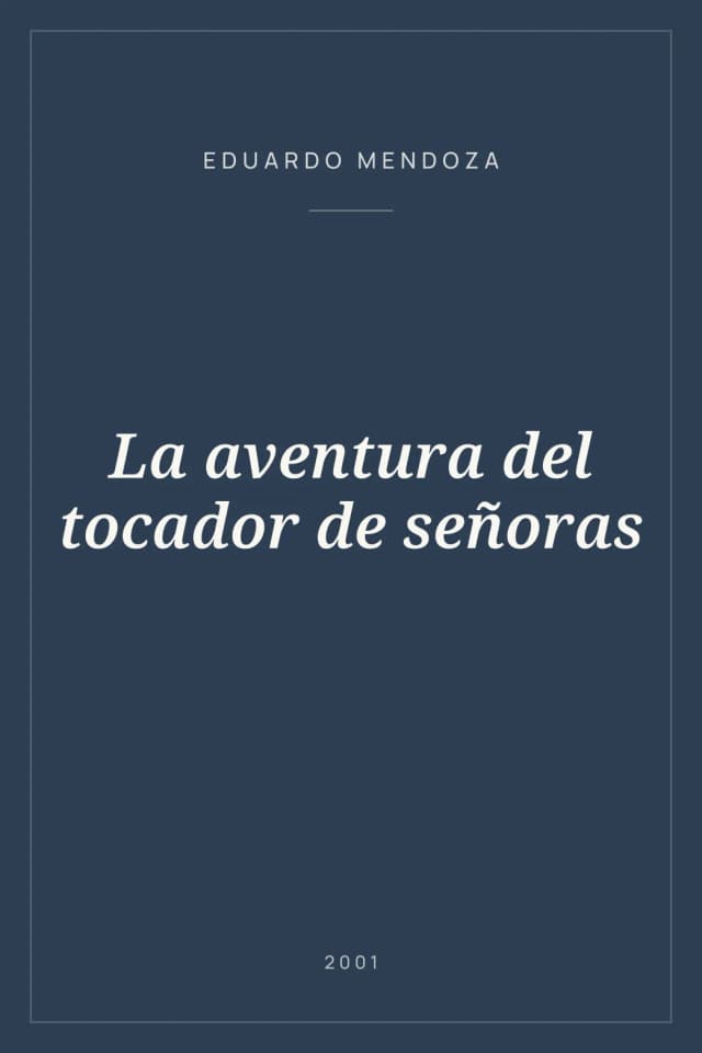Portada de La aventura del tocador de señoras