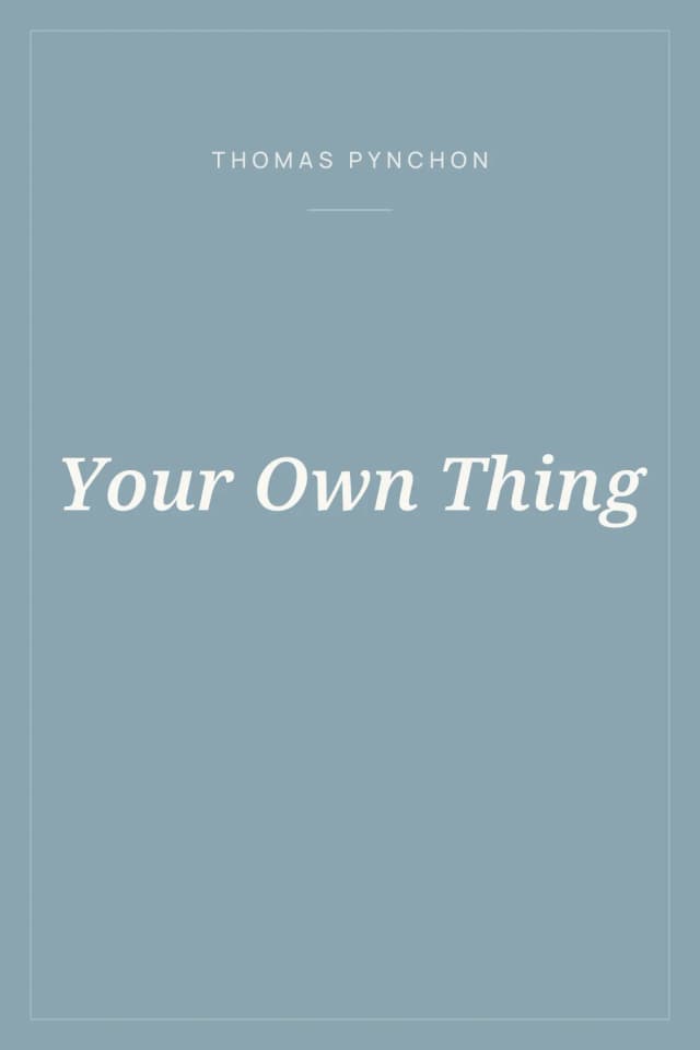 Portada de Your Own Thing