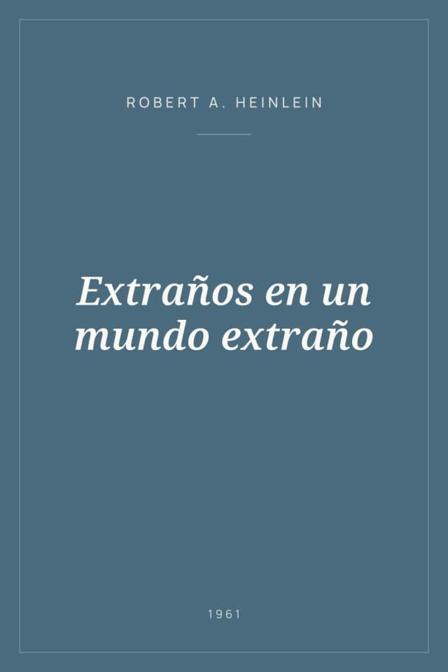 Portada de Extraños en un mundo extraño