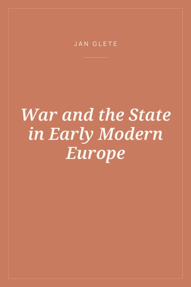 Portada de War and the State in Early Modern Europe