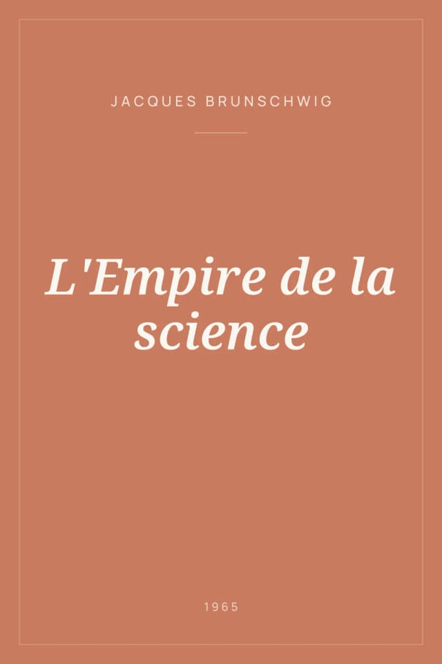 Portada de L'Empire de la science