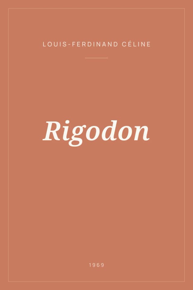 Portada de Rigodon