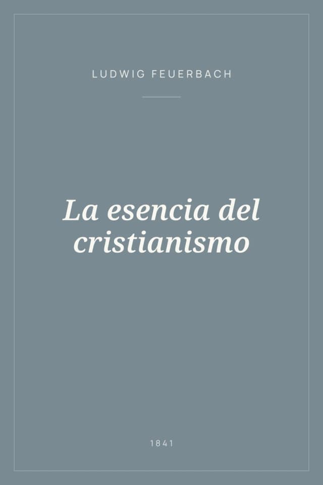 Portada de La esencia del cristianismo