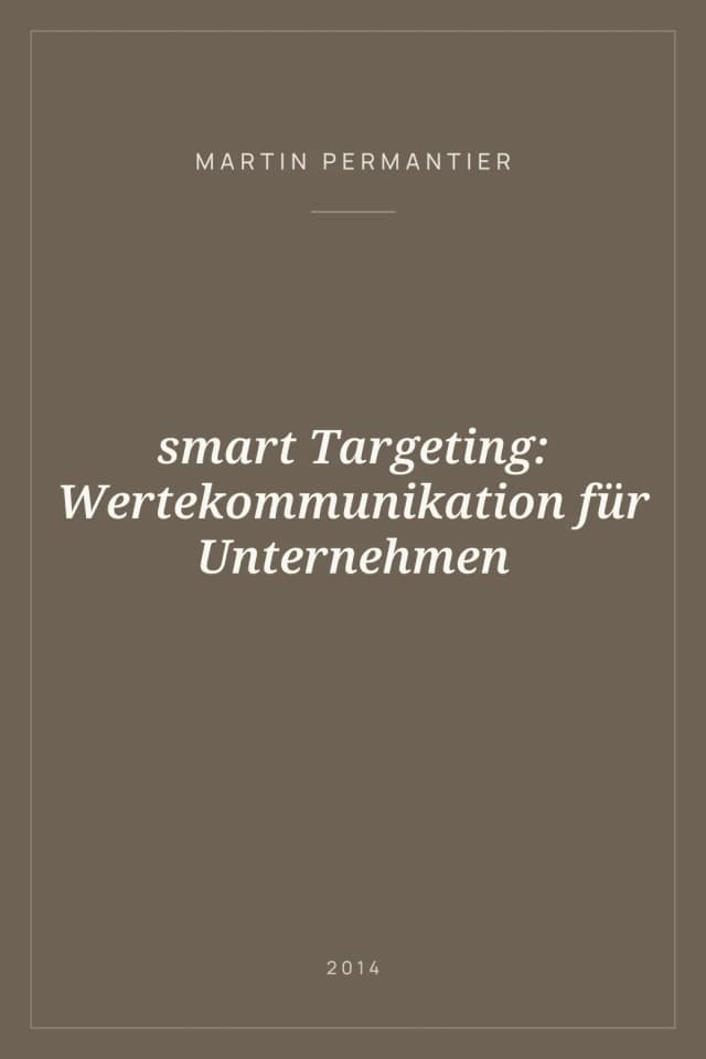 Portada de smart Targeting: Wertekommunikation für Unternehmen