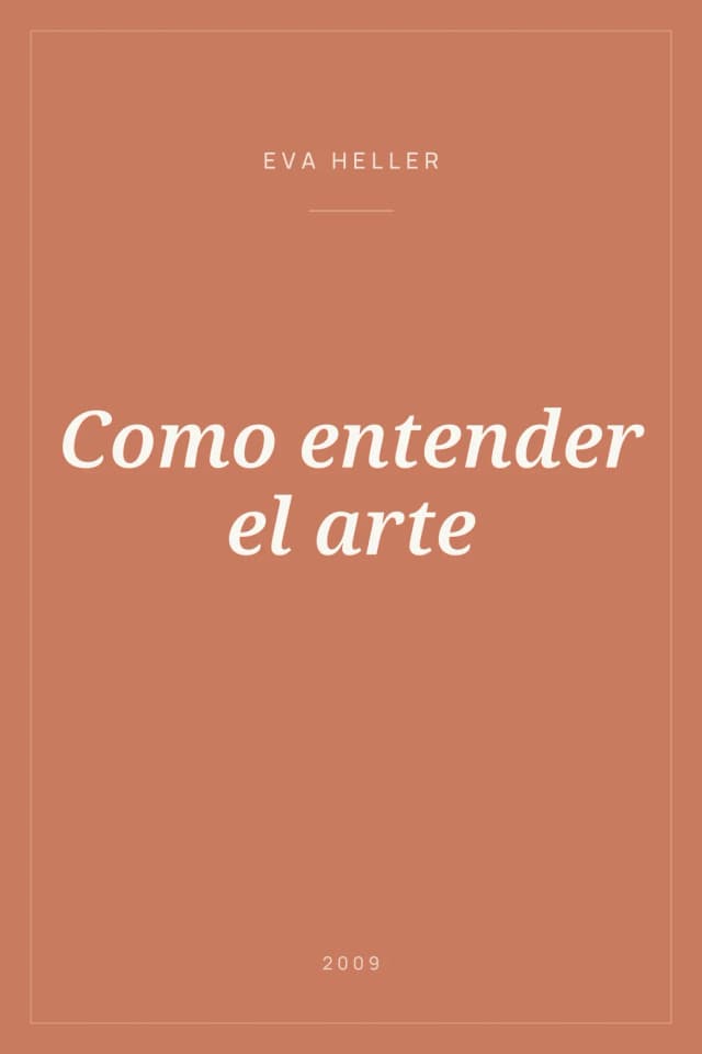 Portada de Como entender el arte