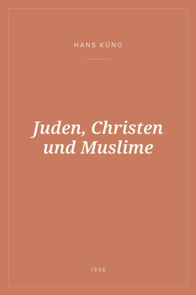 Portada de Juden, Christen und Muslime